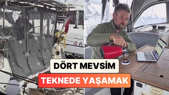 Dört Mevsim Teknede Yaşayan Bir Adam Kışın Isınma Sorununu Nasıl Çözdüğünü Anlattı