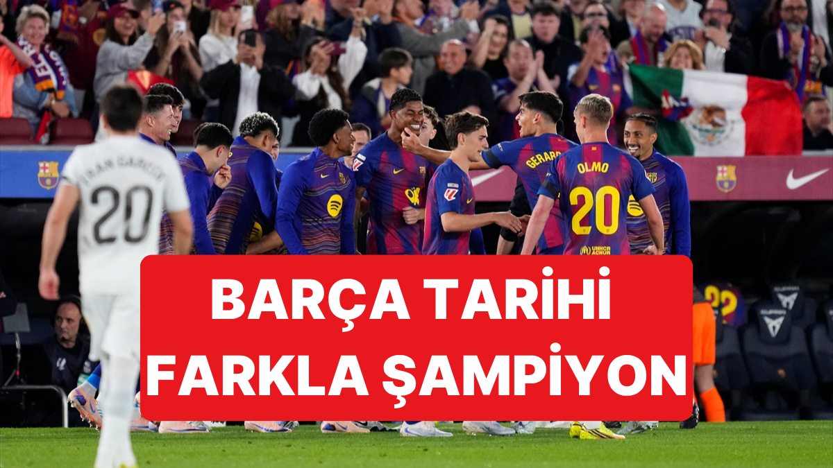 Barcelona, Real Madrid'e Karşı Farkı 14 Puana Çıkararak Şampiyon Oldu