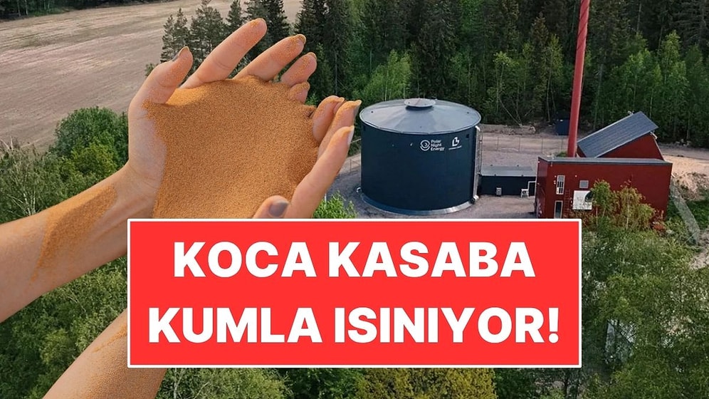600 Dereceye Kadar Isıtılan Kumla Bütün Kasabayı Isıtıyorlar