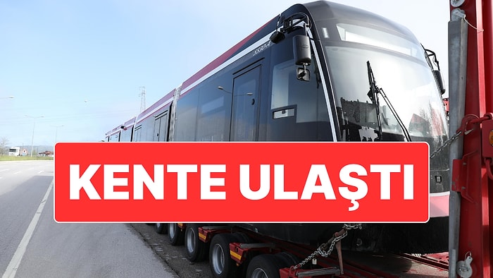 Samsun Büyükşehir Belediyesi 42 Metre Uzunluğundaki Yeni Tramvaylarının İlkine Kavuştu