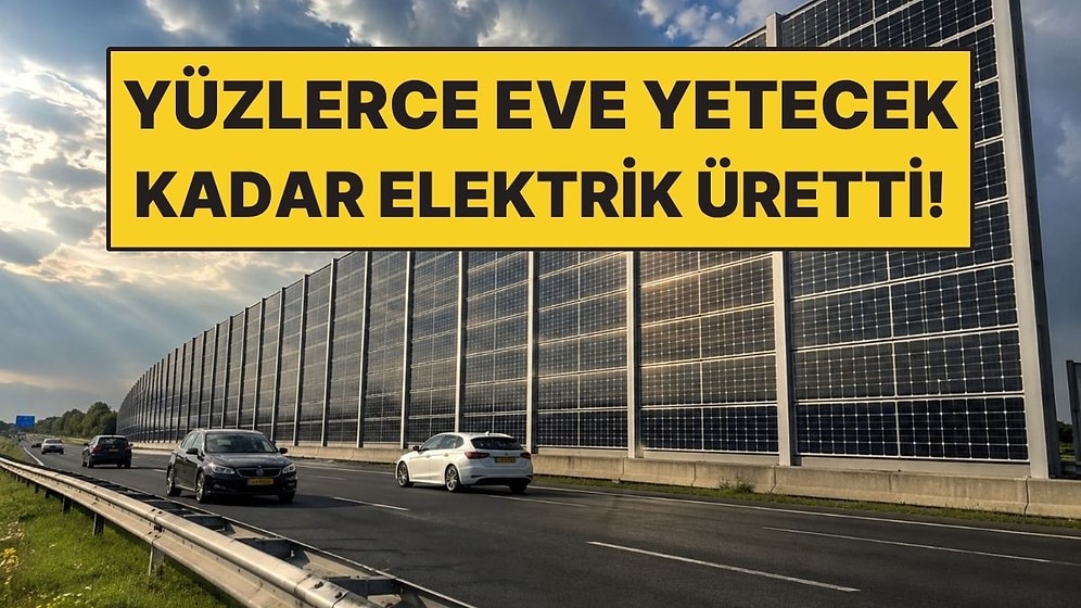 Otoyol Duvarlarını Güneş Paneline Çevirdiler: Hem Sesi Kesiyor Hem Elektrik Üretiyor