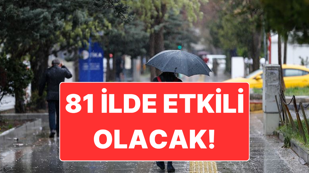 İçişleri Bakanlığı’ndan Kuvvetli Yağış Uyarısı: Tüm Bölgelerde Yağmur Bekleniyor