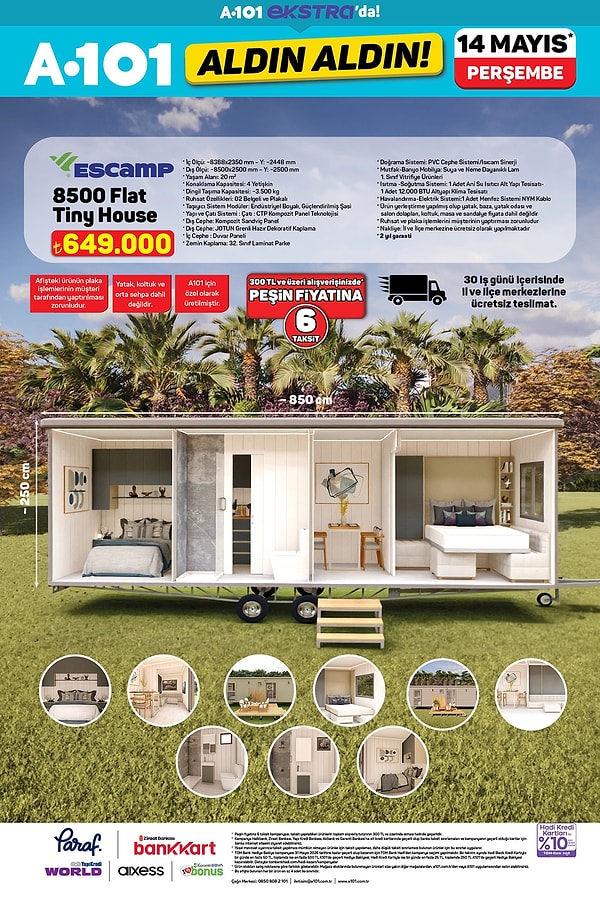 Tiny House 649.000 TL