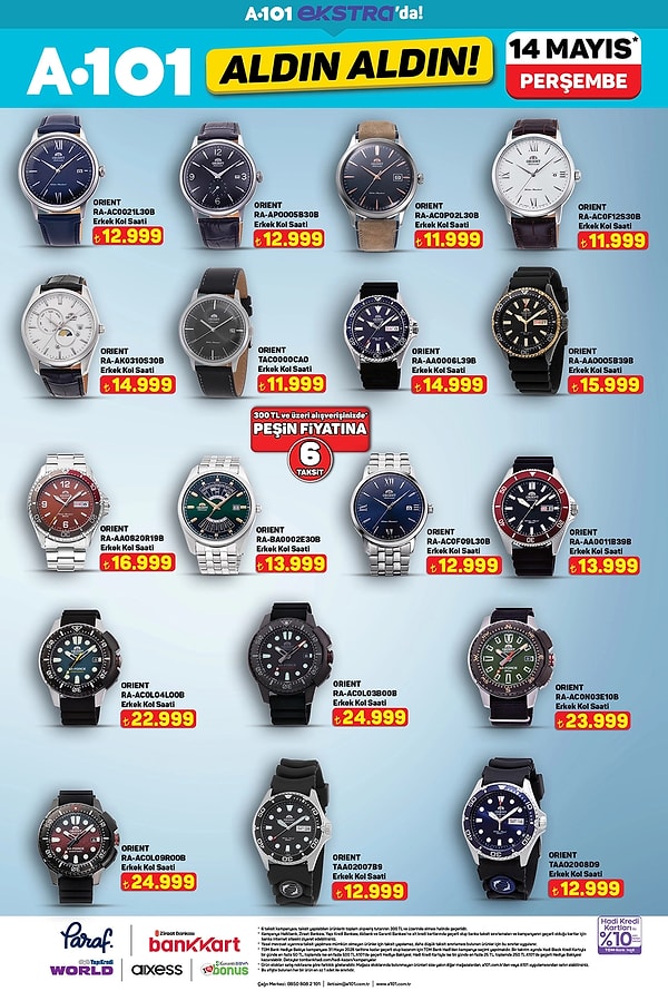 Orient Saat Çeşitleri