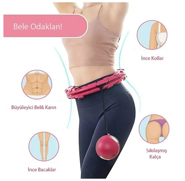 Bel bölgesini eğlenerek forma sokun: Hubstein ağırlıklı egzersiz çemberi