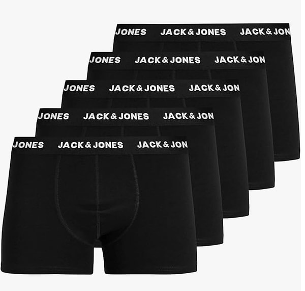 Jack & Jones 5’li boxer setinde %36 indirimle çekmecenizi yenileyin! 🩳