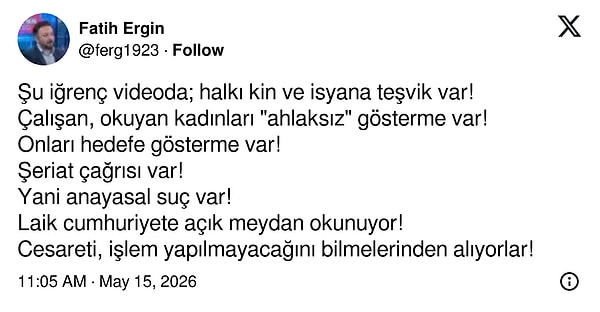 X'te de paylaşımı yapan kişiye tepkiler vardı.