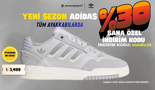 Adidas Ürünlerinde Onedio30 Kodu İle %30 Fırsatı Kaçırmayın