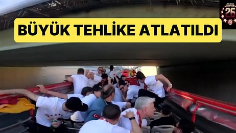 Galatasaraylı Futbolcular Şampiyonluk Kutlamasında Büyük Tehlike Atlattı