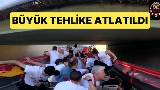 Galatasaraylı Futbolcular Şampiyonluk Kutlamasında Büyük Tehlike Atlattı