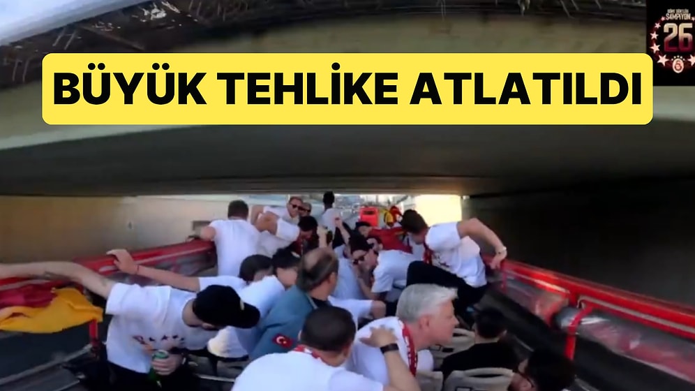 Galatasaraylı Futbolcular Şampiyonluk Kutlamasında Büyük Tehlike Atlattı