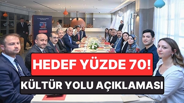 Hedef Yüzde 70! Bakan Ersoy’dan Kültür Yolu Festivali Açıklaması