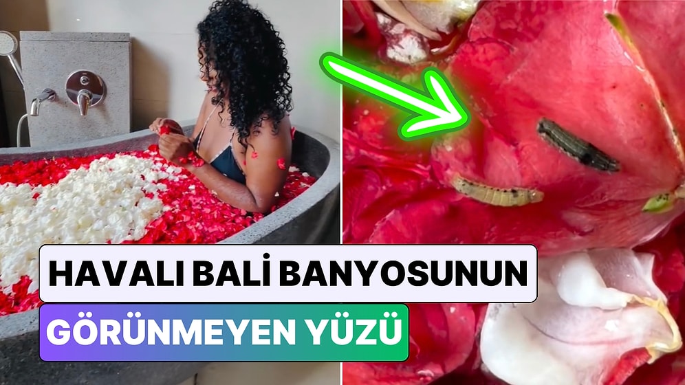 Bir Kadın Fenomenlerin Bali Tatillerindeki Havalı Çiçek Banyosunun Gerçek Yüzünü Gösterdi