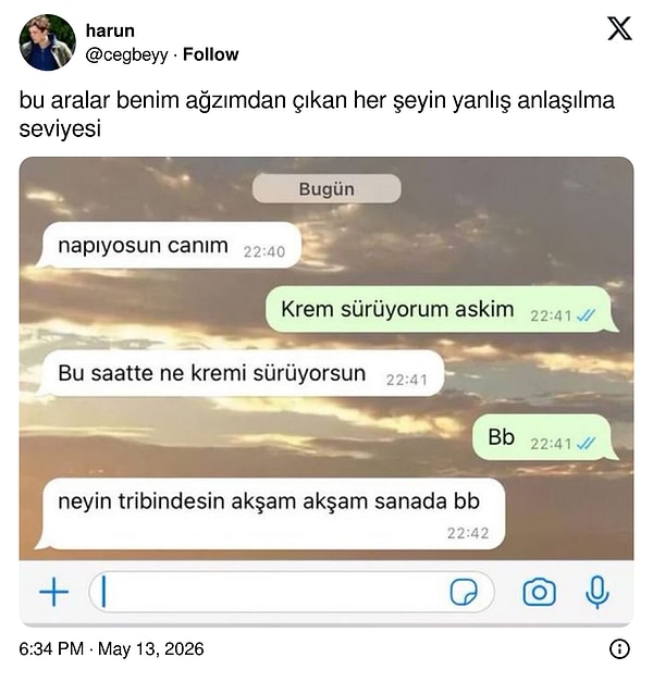 Olur öyle yanlış anlaşılmalar...