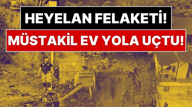 Hatay'da Heyelan Oldu: Yamaçtaki Ev Yola Uçtu, 1 Kişi Hayatını Kaybetti
