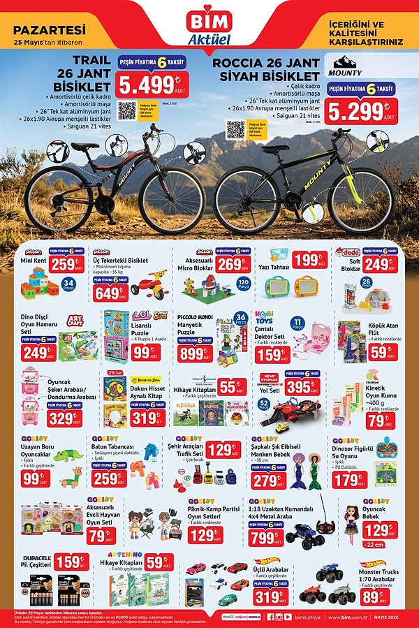 Mounty Trail 26 Jant Bisiklet 5.499 TL