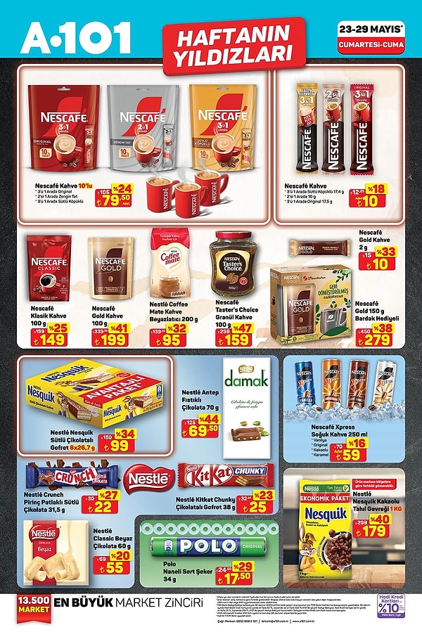 Nescefe Klasik Kahve 100 gr 149 TL