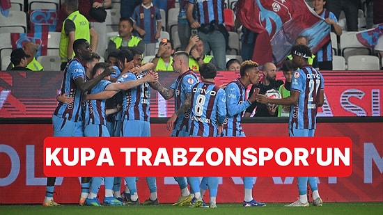 Ziraat Türkiye Kupası'nı Konyaspor'u 2-1 Yenen Trabzonspor Kazandı