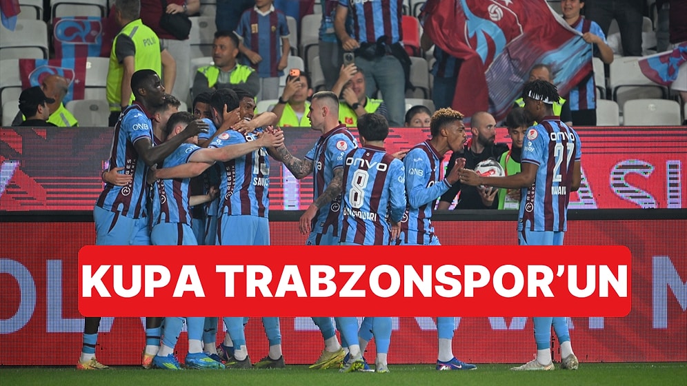Ziraat Türkiye Kupası'nı Konyaspor'u 2-1 Yenen Trabzonspor Kazandı