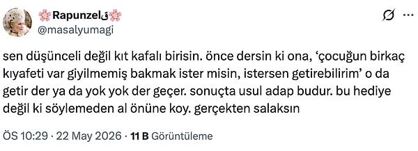 Veriliş tarzını yanlış bulanlar oldu.