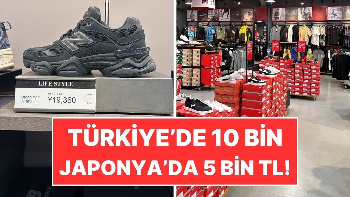 Japonya’da New Balance ve Puma Gibi Ayakkabıların Ucuzluğu Dikkat Çekti