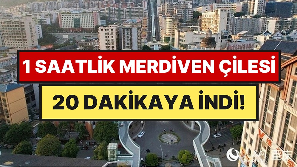 80 Katlı Bina Yüksekliğinde: Dünyanın En Uzun Açık Hava Yürüyen Merdivenini İnşa Ettiler