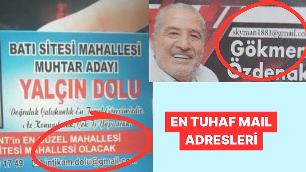 Şahit Oldukları En Absürt Mail Adreslerini Paylaşan Kişiler
