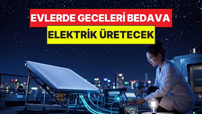 Artık Sabah Akşam Elektrik Bedava Olacak: Geceleri Elektrik Üretecek Bir Panel Yaptılar