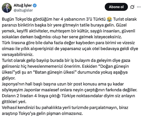 Japonya'nın bu denli revaçta olması kullanıcıların gözünden kaçmadı.