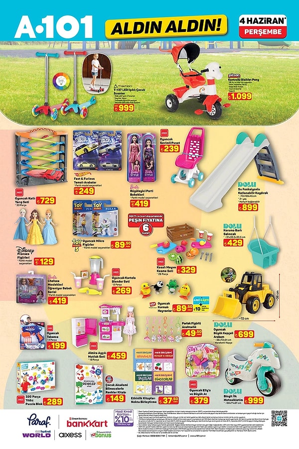 Işıklı Çocuk Scooter 999 TL