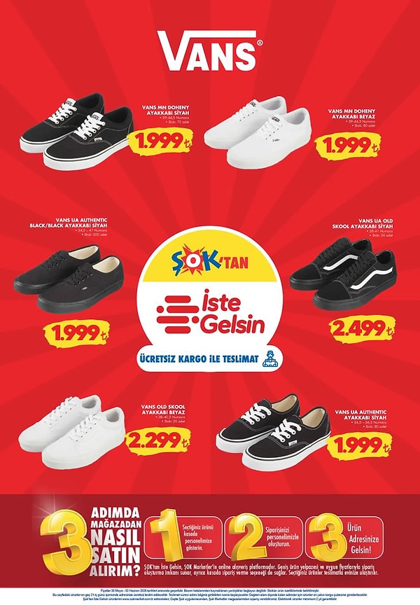 Vans MN Doheny Ayakkabı Siyah 1.999 TL
