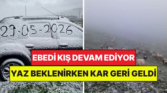 Herkes Yazı Beklerken Kar Yağışları Türkiye'ye Geri Geldi