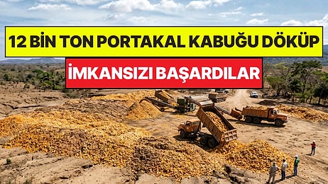 Çorak Arazilere 12 Bin Ton Portakal Kabuğu Bırakarak İmkansızı Başardılar