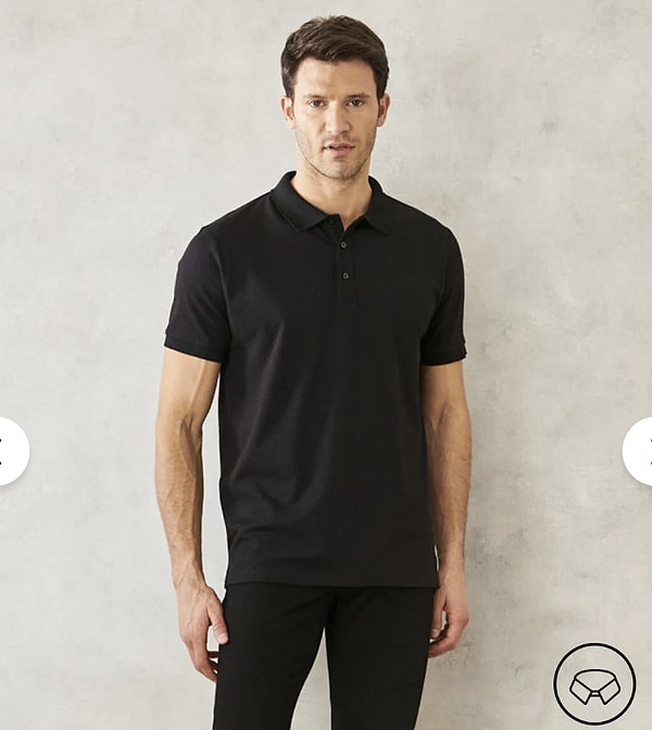Altınyıldız Classics dar kesim pamuklu siyah polo yaka tişört sadece 449 TL!