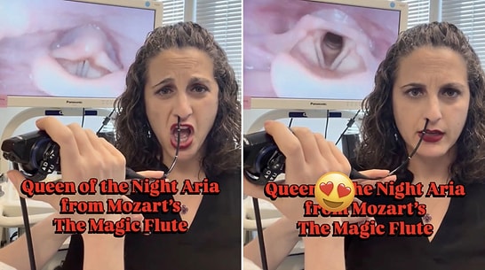 Camera Captures Fascinating Inside Look at an Opera Singer's Vocal Cords