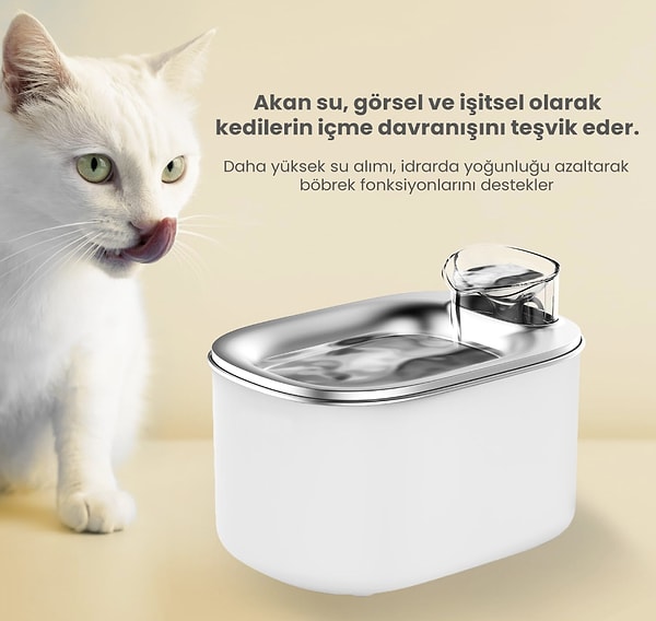 Haustier otomatik kedi su sebili 1.499 TL yerine net bir indirimle 1.349 TL!