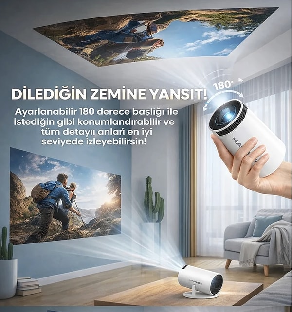 Projeksiyon cihazlarında sepette net %10 indirim fırsatıyla dev ekran keyfini eve taşıyın!