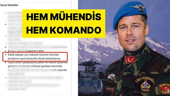 Tercihen Komandoluk Yapmış Kontrol Mühendisi Arayan Firma Kafa Karıştırdı