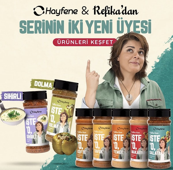Hayfene Refikadan İşte O Baharat 5li set bize özel HYFN150 koduyla 150 TL indirimli!