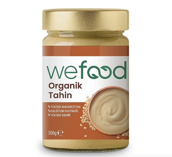 Wefood organik tahin 637 TL yerine sepet aşamasında net %45 indirimle sadece 350.35 TL!