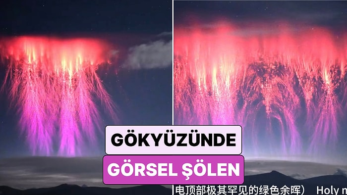 Uzay Fotoğrafçısı Dong Shuchang, Tibet'te Nadir Görülen 'Red Sprites’ İsimli Doğa Olayını Görüntüledi