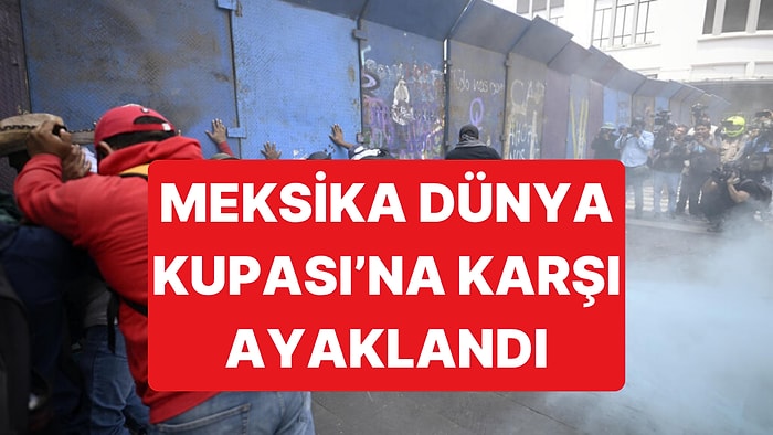 Meksika'da Halk Dünya Kupası'na Karşı Sokağa İndi: Futbolcu Heykellerini Yıktılar