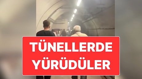 İstanbul’da Metro Arızalanınca Yolcular Tünelden Yürümek Zorunda Kaldı