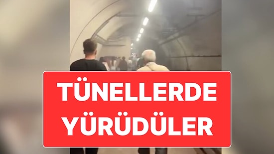 İstanbul’da Metro Arızalanınca Yolcular Tünelden Yürümek Zorunda Kaldı