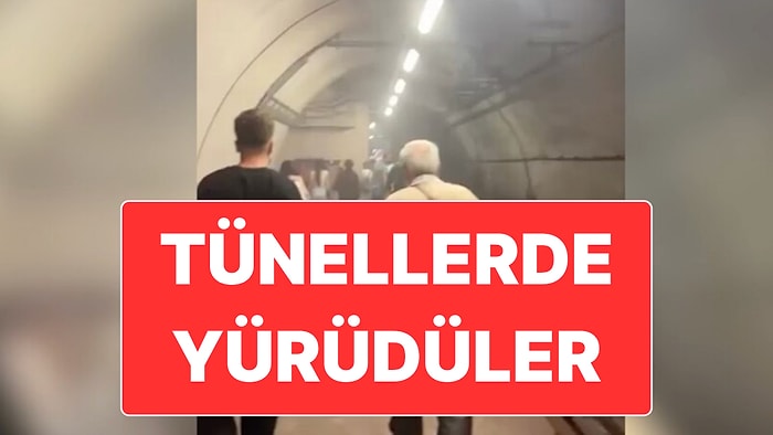 İstanbul’da Metro Arızalanınca Yolcular Tünelden Yürümek Zorunda Kaldı