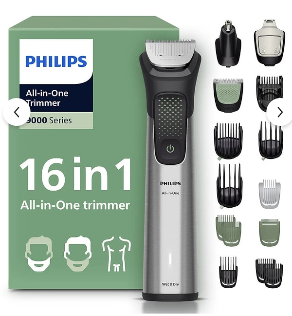 Philips 16'sı 1 arada erkek bakım seti erkek bakım ürünlerine özel BABA10 koduyla ekstra %10 indirimde!