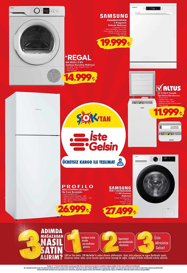 REGAL KM 80221 8 KG Çamaşır Kurutma Makinesi 14.999 TL