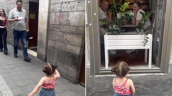 Heartwarming Moment: Cute Two-Year-Old Girl Waves and Greets Everyone on the Street