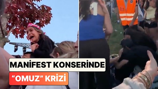Manifest Konserinde Kriz: Konseri Babasının Omzunda İzleyen Bir Kız Tepki Gelince Ağlamaktan Bayıldı