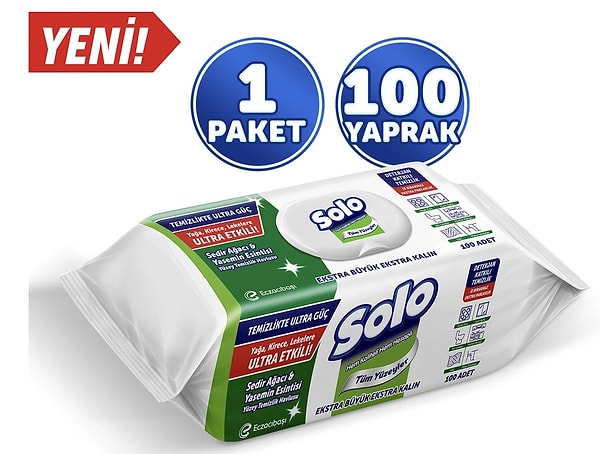 Solo ultra güç yüzey temizleme havlularında temizlik stoklarını yeniletecek dev 2 al 1 öde fırsatı!